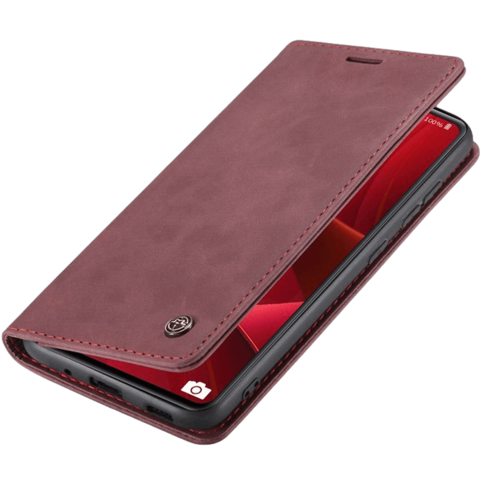 Caseme Samsung Galaxy S20 Business Wallet Bookcase Hoesje Rood