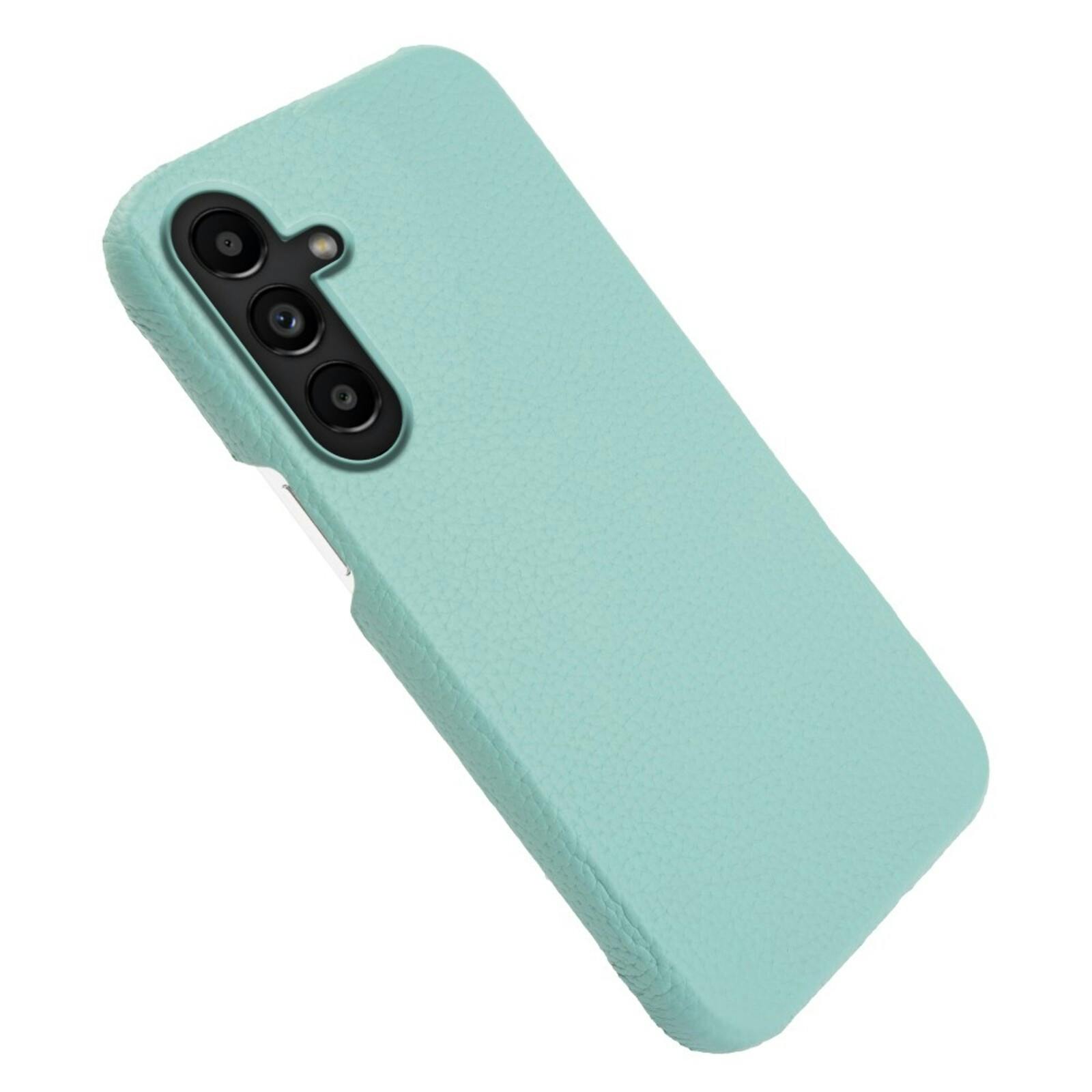 Fashion Samsung Galaxy A57 Magnetisch Hoesje Echt Leer Groen
