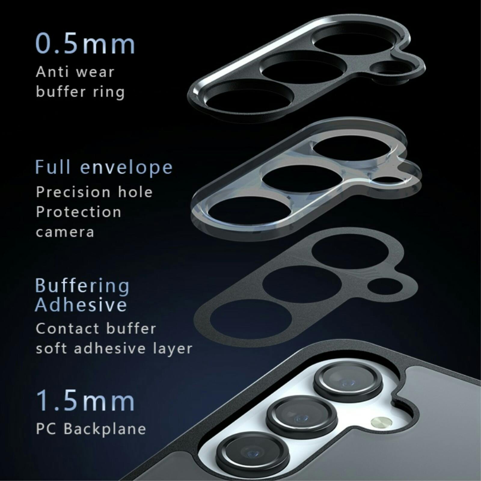 Mocaa Samsung Galaxy A16 Slim Anti-Shock Magsafe Hoesje Zwart