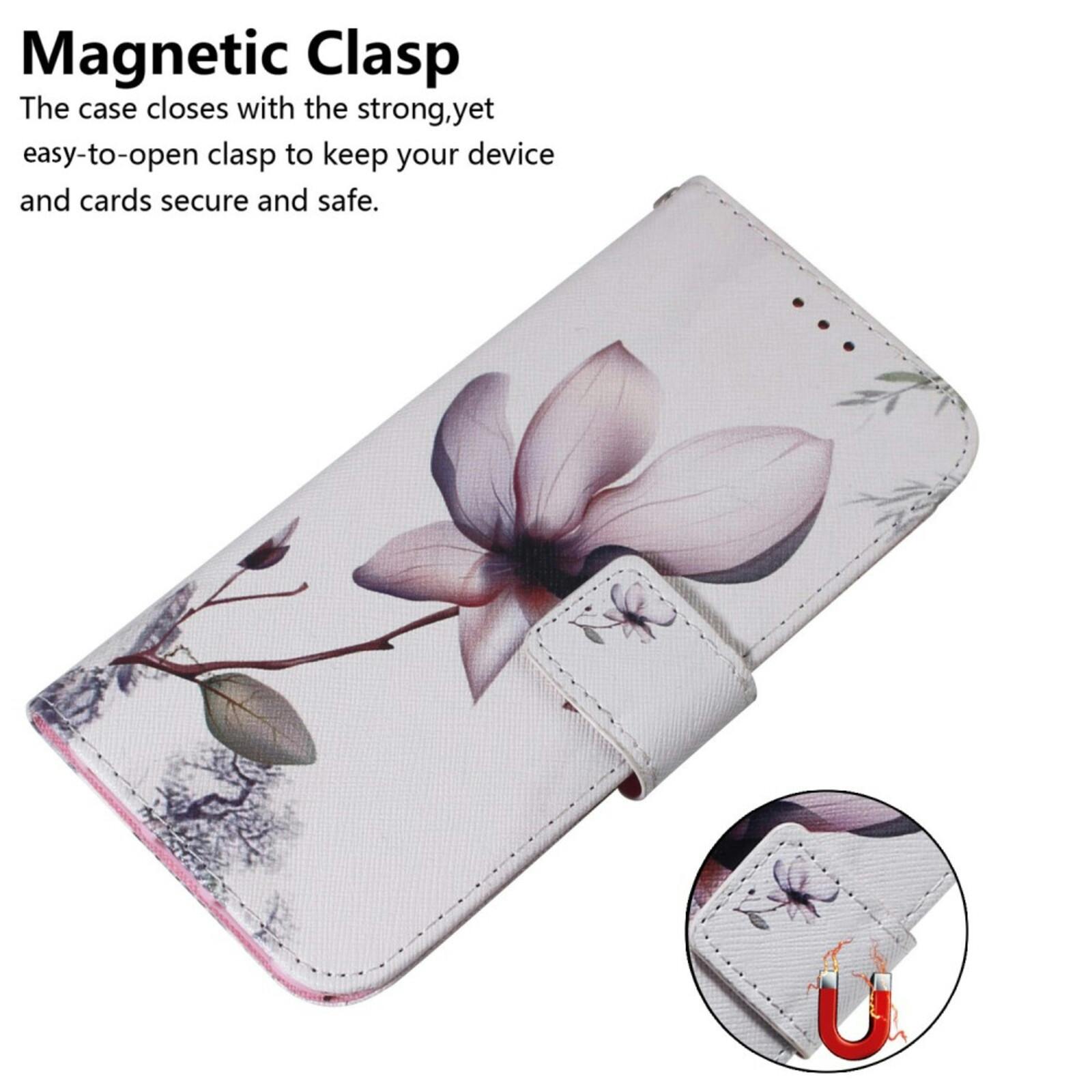 Mocaa Samsung Galaxy S25 Plus Floral Bookcase Hoesje Meerkleurig