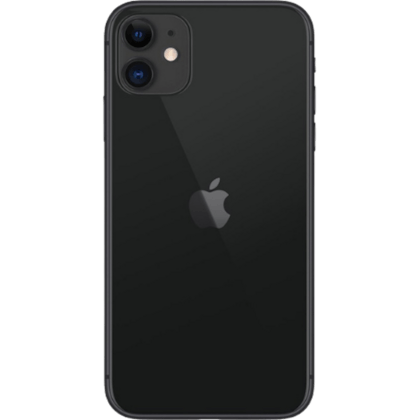 Apple iPhone 11 (Refurbished) Black - Achterkant
