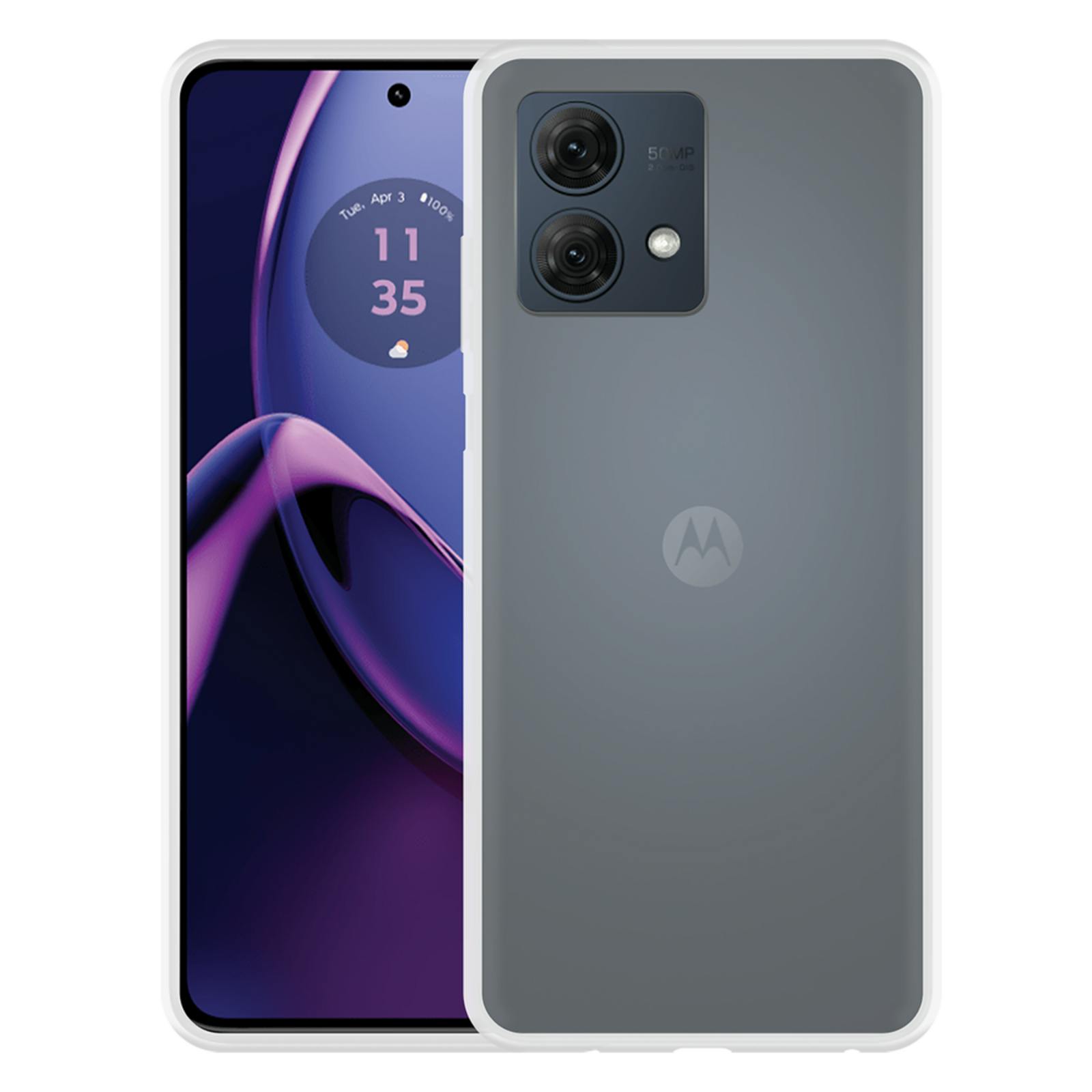Just in Case Motorola Moto G84 Siliconen (TPU) Hoesje Transparant