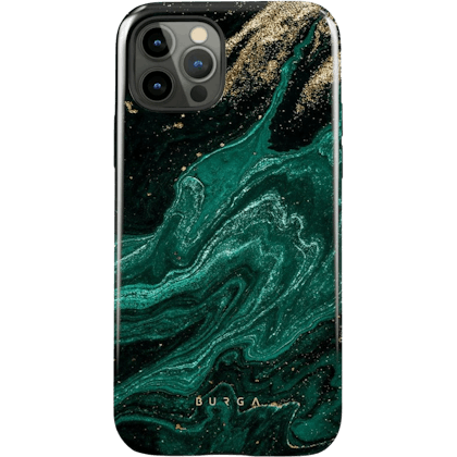 Burga iPhone 12 (Pro) Emerald Pool Hoesje