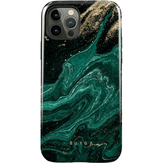 Burga iPhone 12 (Pro) Emerald Pool Hoesje