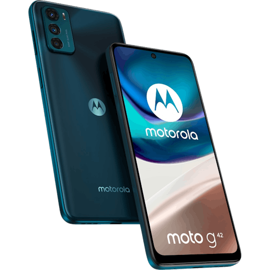 Motorola Moto G42 Atlantic Green - Voorkant & achterkant