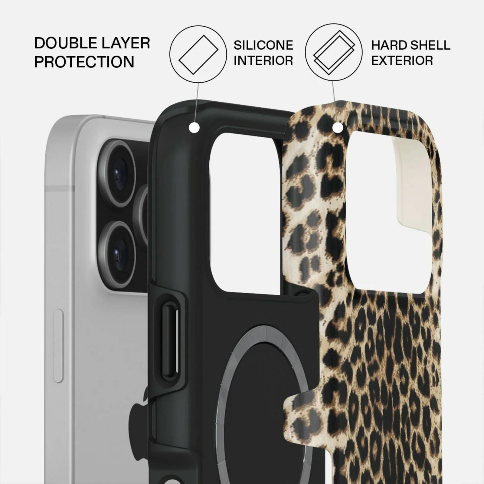 Burga iPhone 17 Pro MagSafe Case Leopard