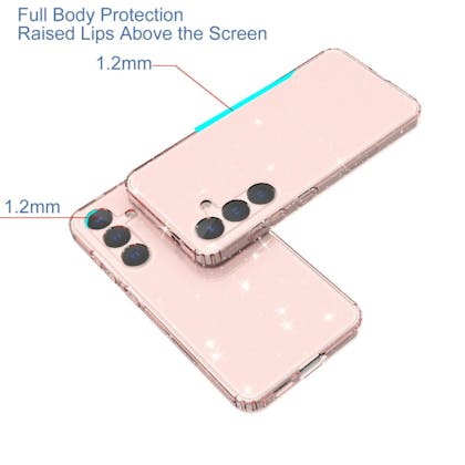 Mocaa Samsung Galaxy S24 Glitz Beschermhoesje Roze