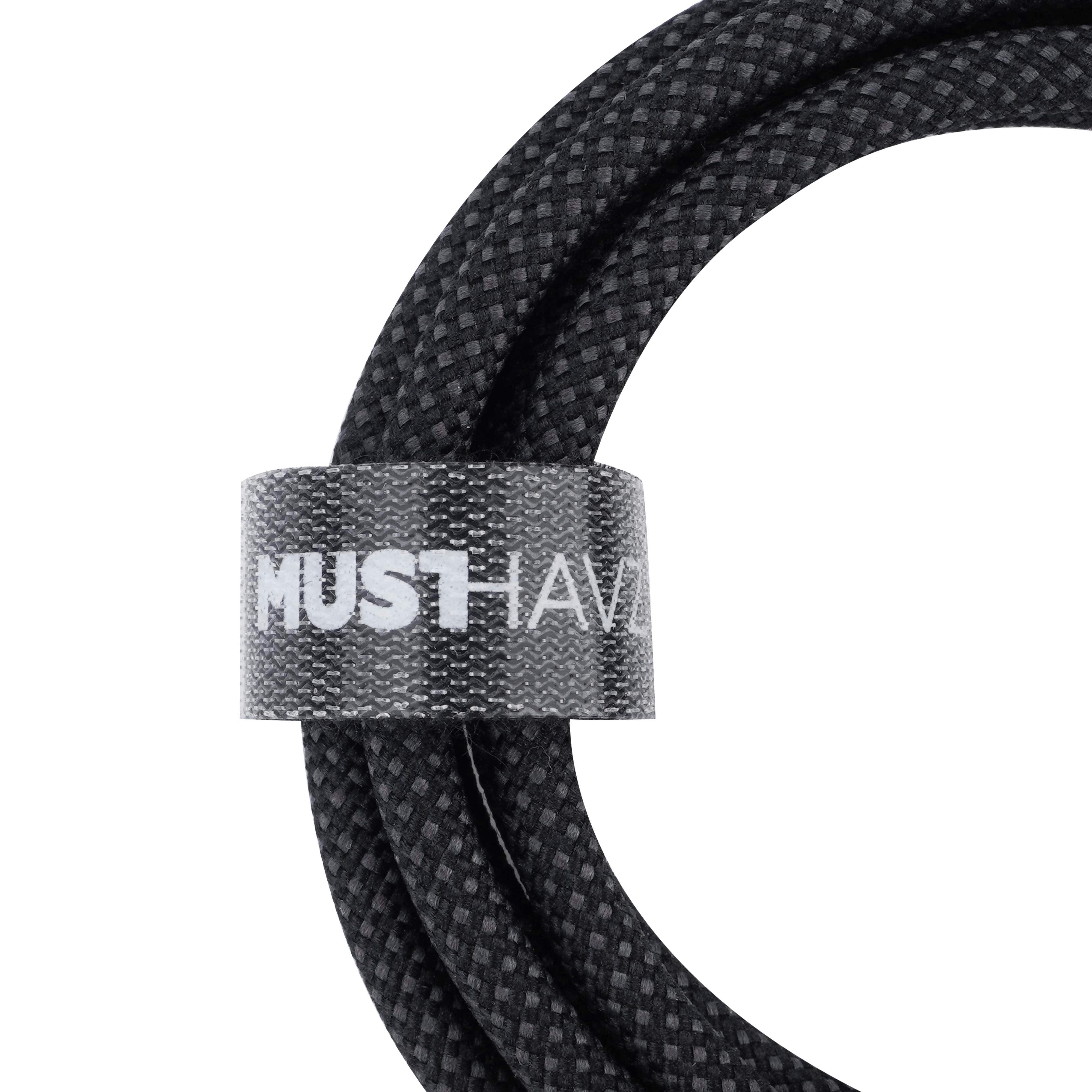 Musthavz 240W USB-C to USB-C Cable Zwart 1m