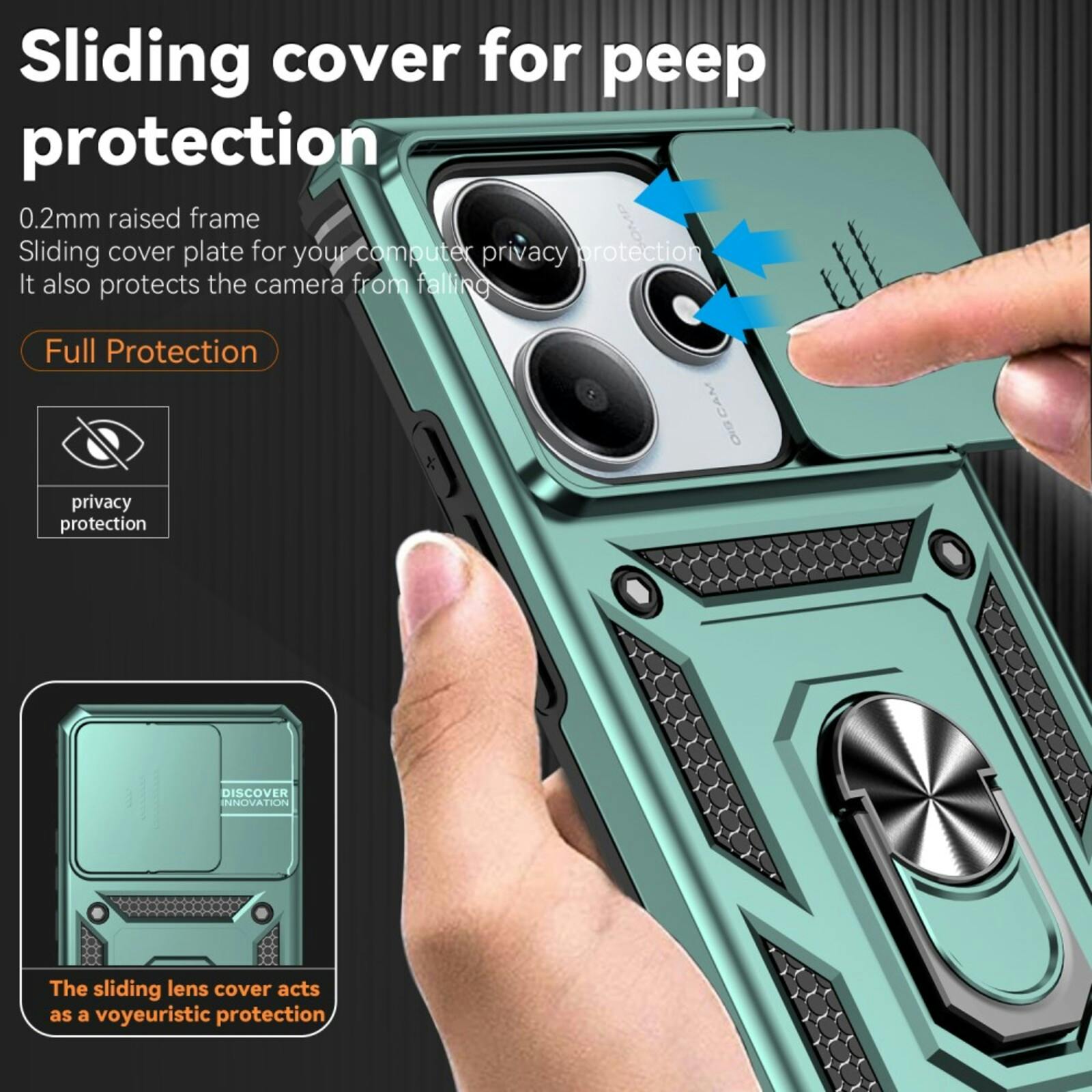 CaseBody Xiaomi Redmi Note 14 5G Shield Case Groen