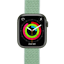 Swipez Apple Watch Nylon Gevlochten Bandje Groen - Voorkant
