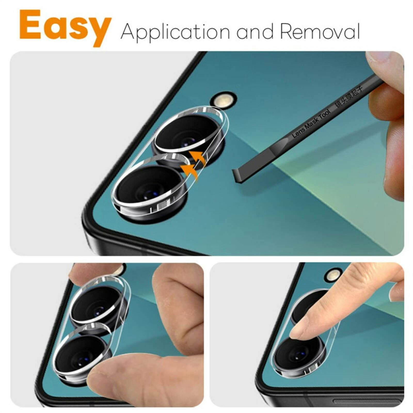 Northjo Samsung Galaxy Z Flip8 Camera Protector Transparant