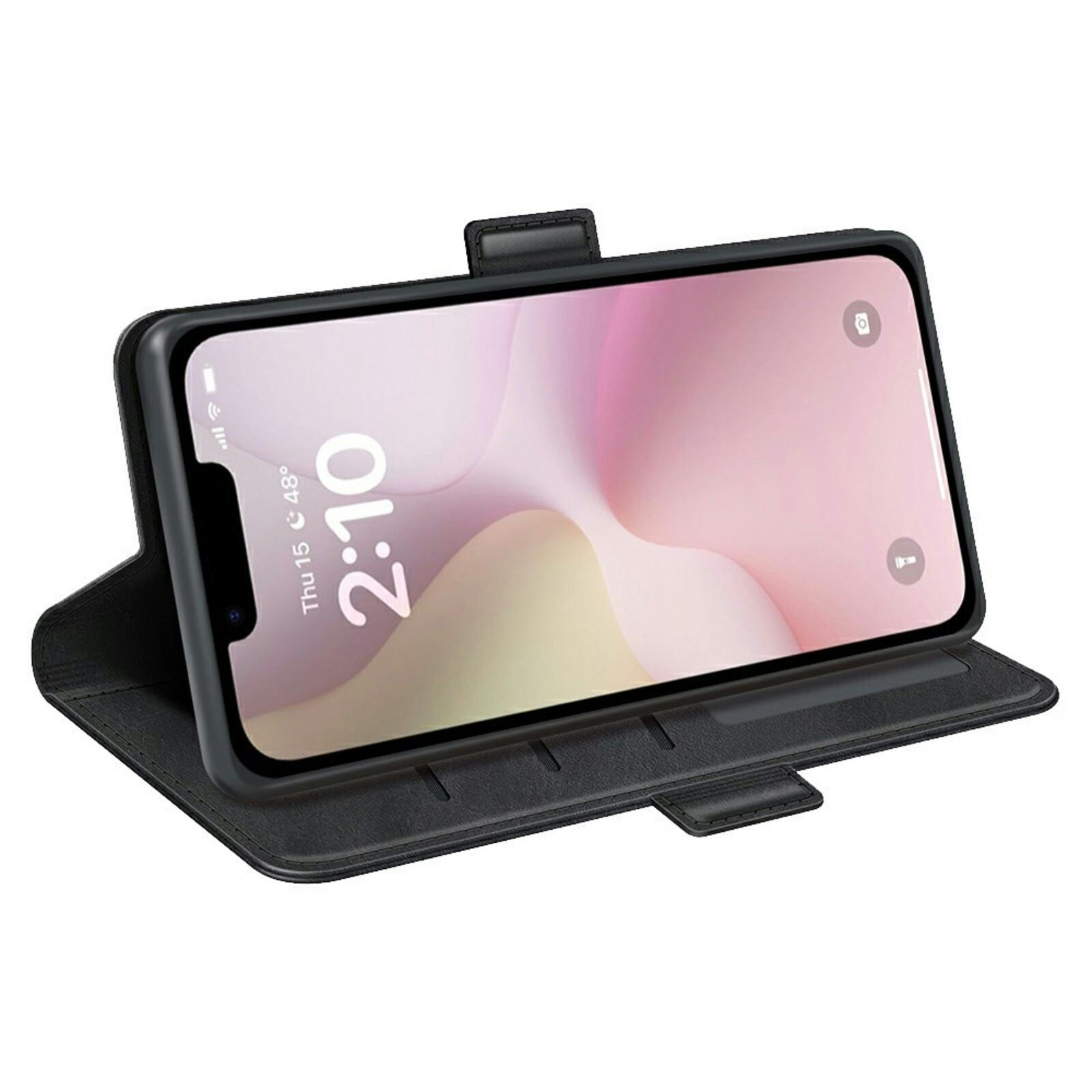 Comfycase Apple iPhone 16e Bookcase Hoesje Zwart