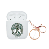 NXE Strass Series AirPods 1/2 Hoesje Skull II Transparant