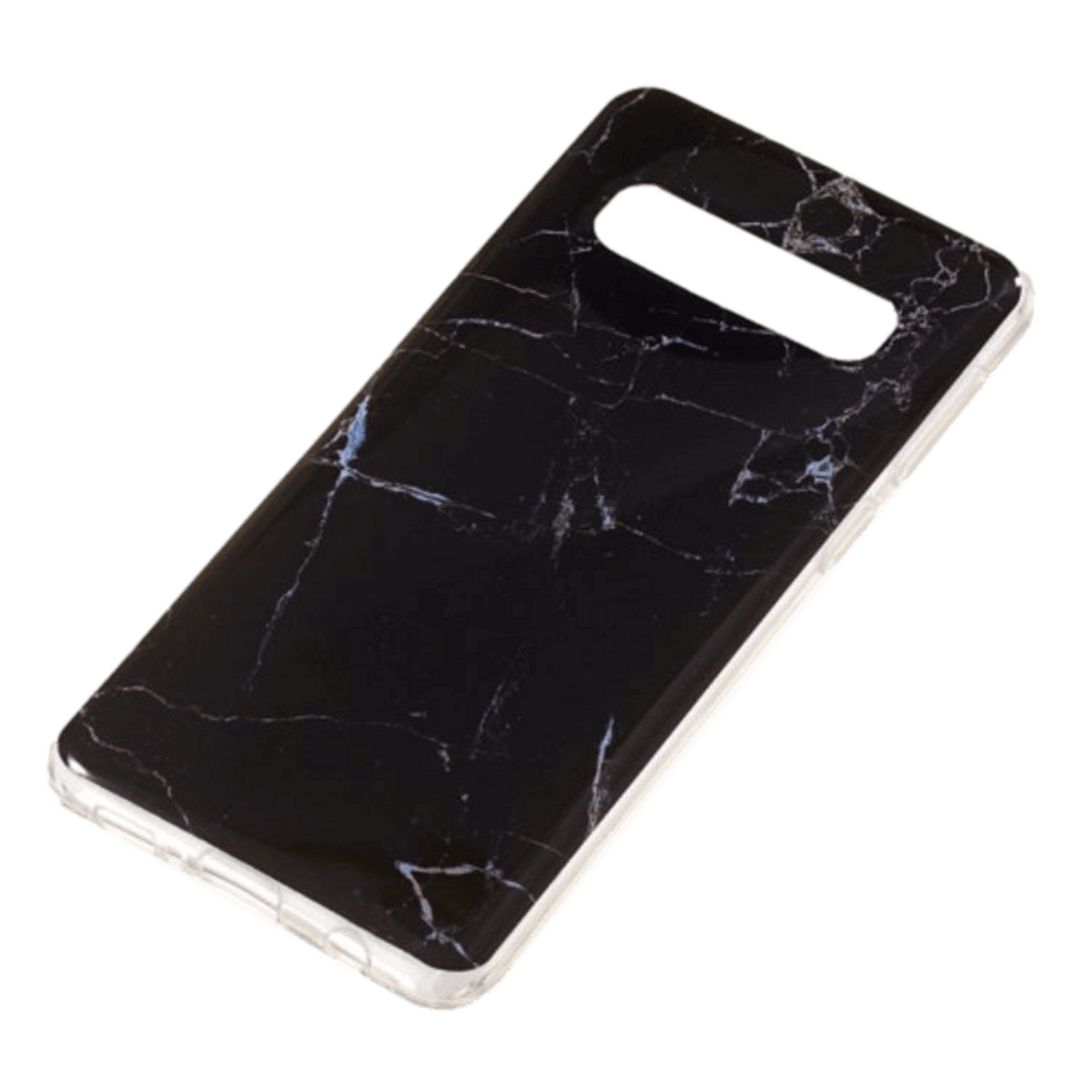 Mocaa Samsung Galaxy S10 Marmer Hoesje Zwart