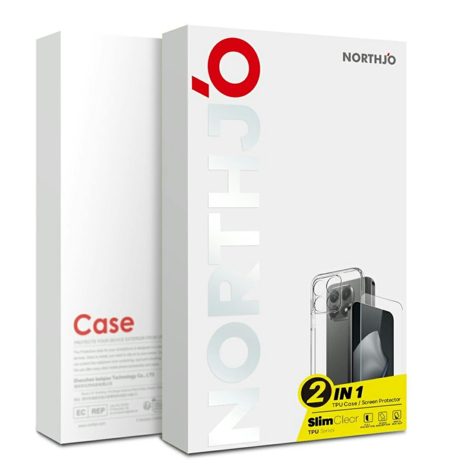 Northjo Xiaomi 17T Pro Hoesje en Screenprotector Transparant