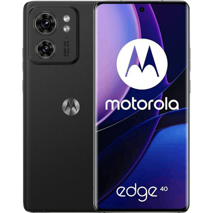 Motorola Edge 40 Eclipse Black - Voorkant & achterkant
