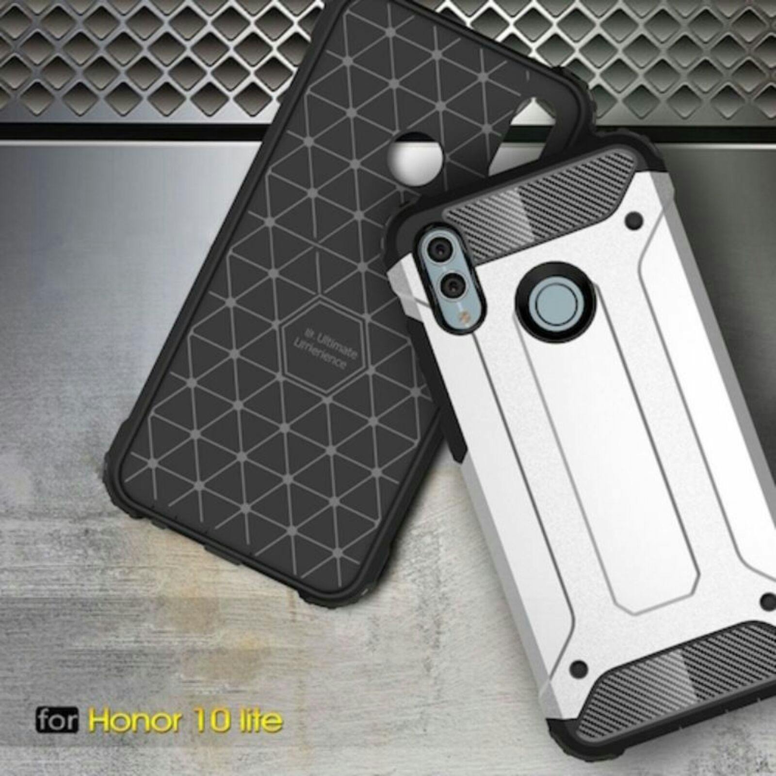 CaseBody Huawei P Smart 2019 Shockproof Armor Hoesje Zilver