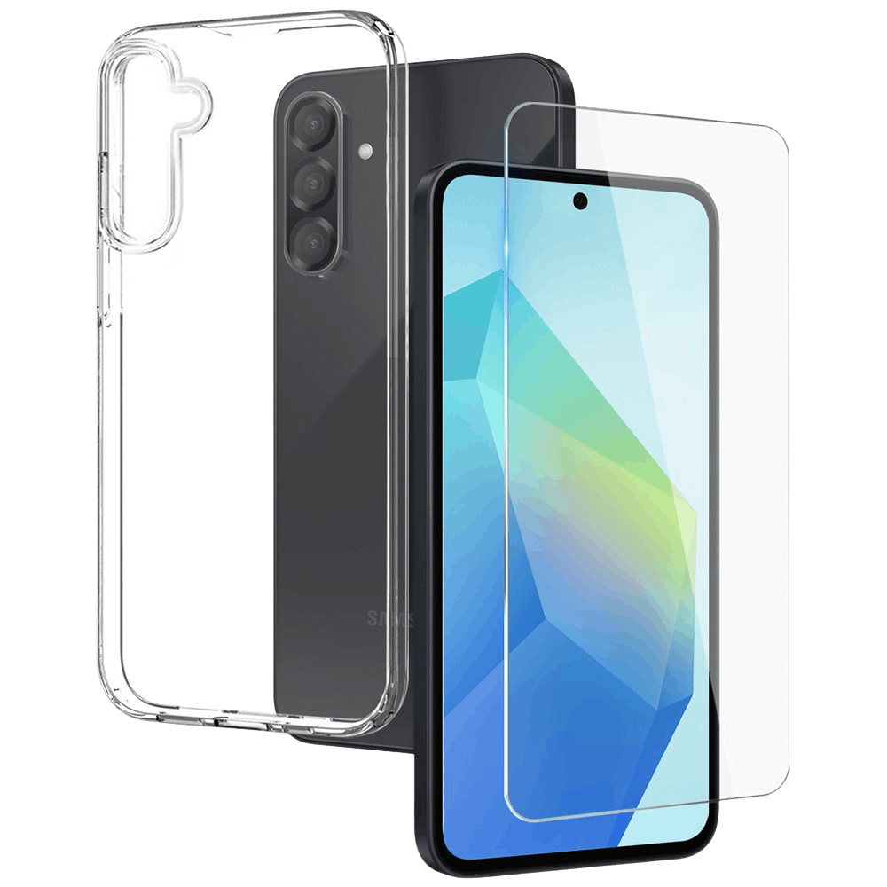 Northjo Samsung Galaxy A56 Hoesje en Screenprotector Transparant