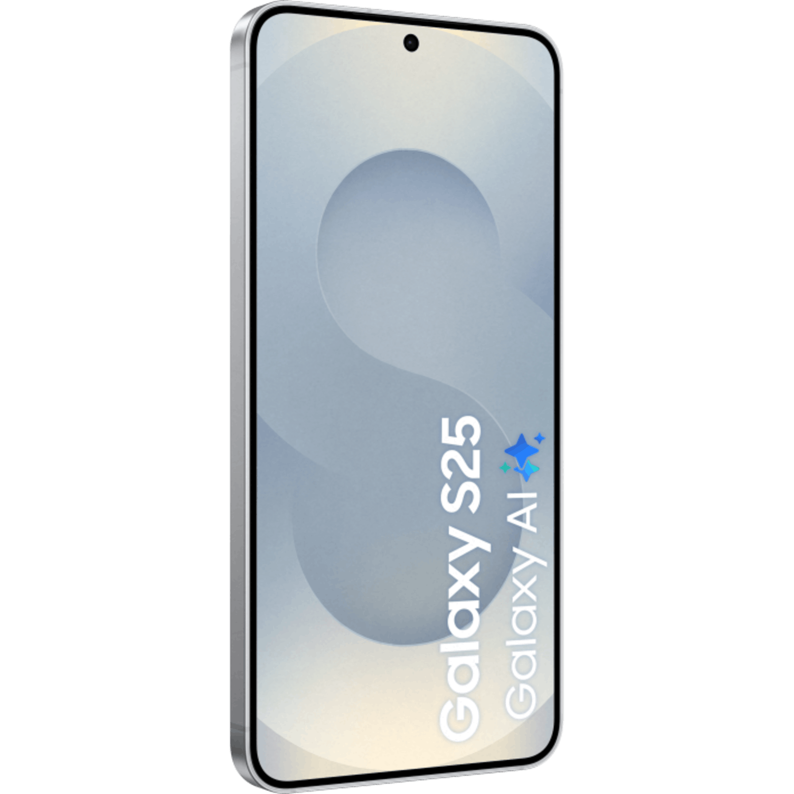 Samsung Galaxy S25 Silver Shadow - Aanzicht vanaf links