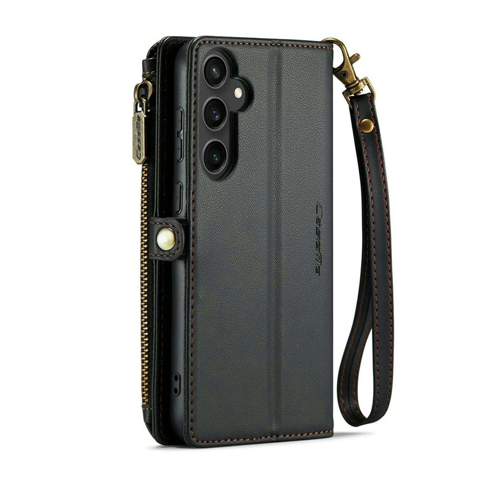 Caseme Samsung S23 FE Clutch Wallet met Koord Zwart