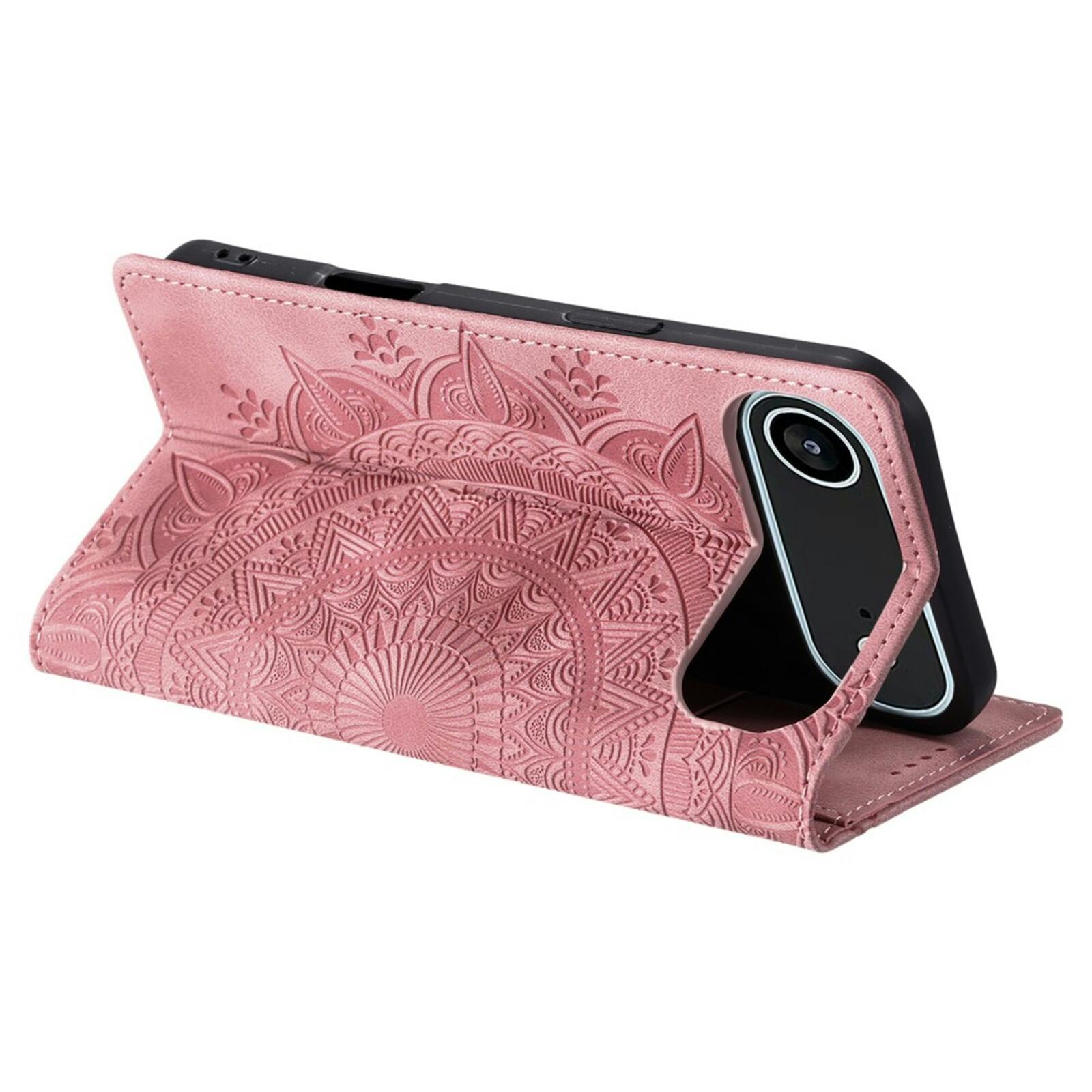 Comfycase Apple iPhone 17 Air Soft Mandala Bookcase Roze