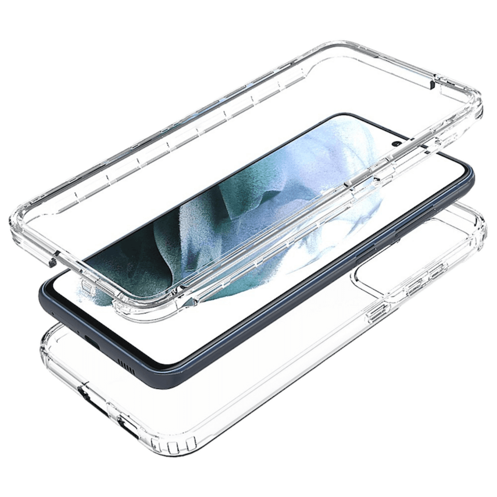 Comfycase Samsung galaxy S21 FE Schokproof Front And Back Case Transparant