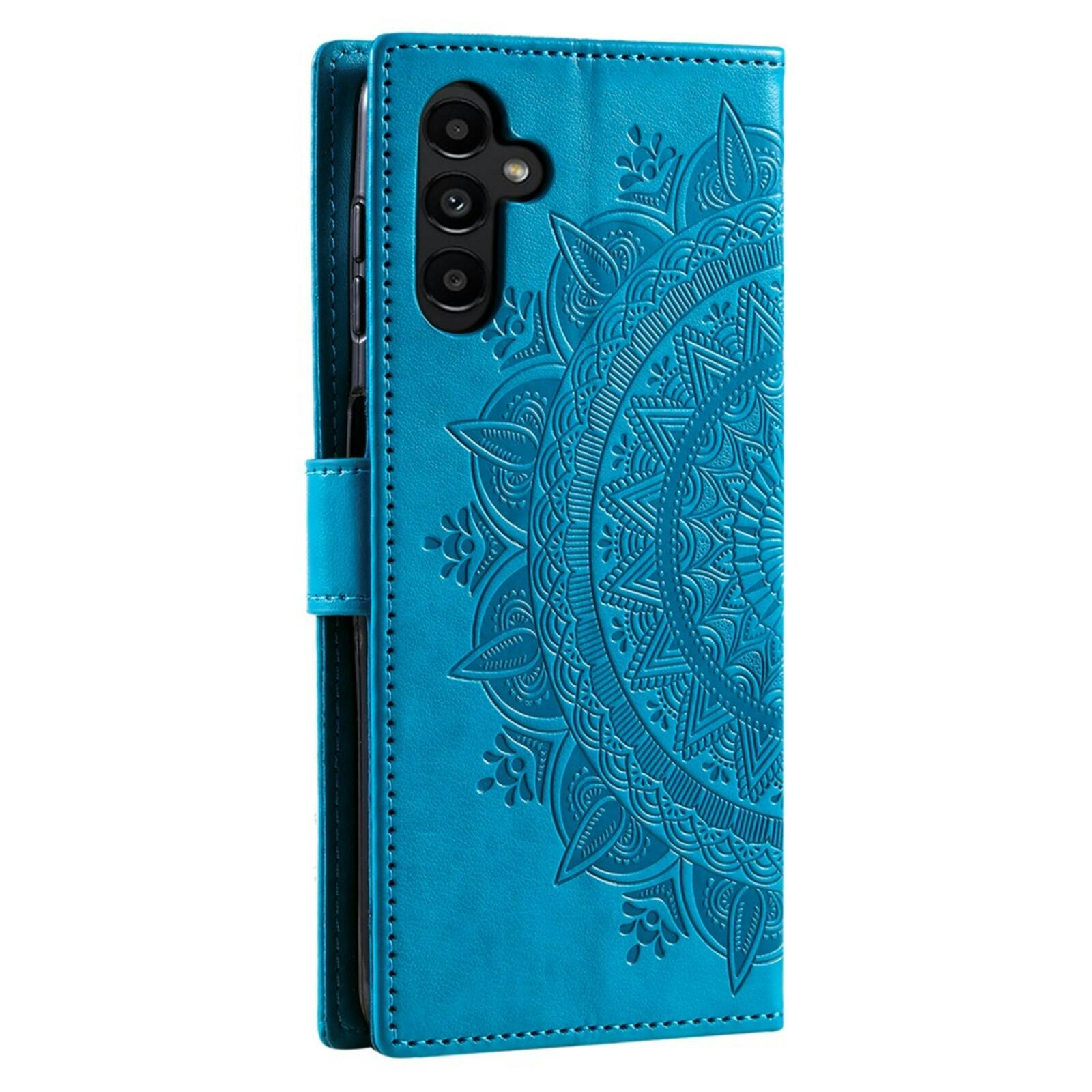 Comfycase Samsung Galaxy A57 Mandala Wallet Blauw