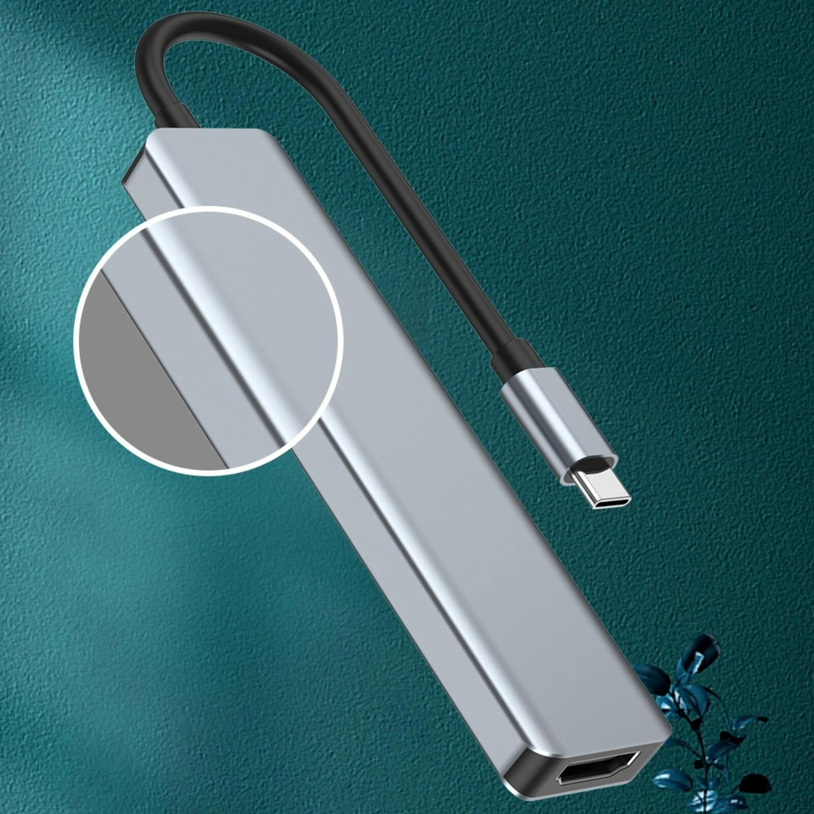 Joyroom 7-in-1 USB-C Docking Station Zwart 1m