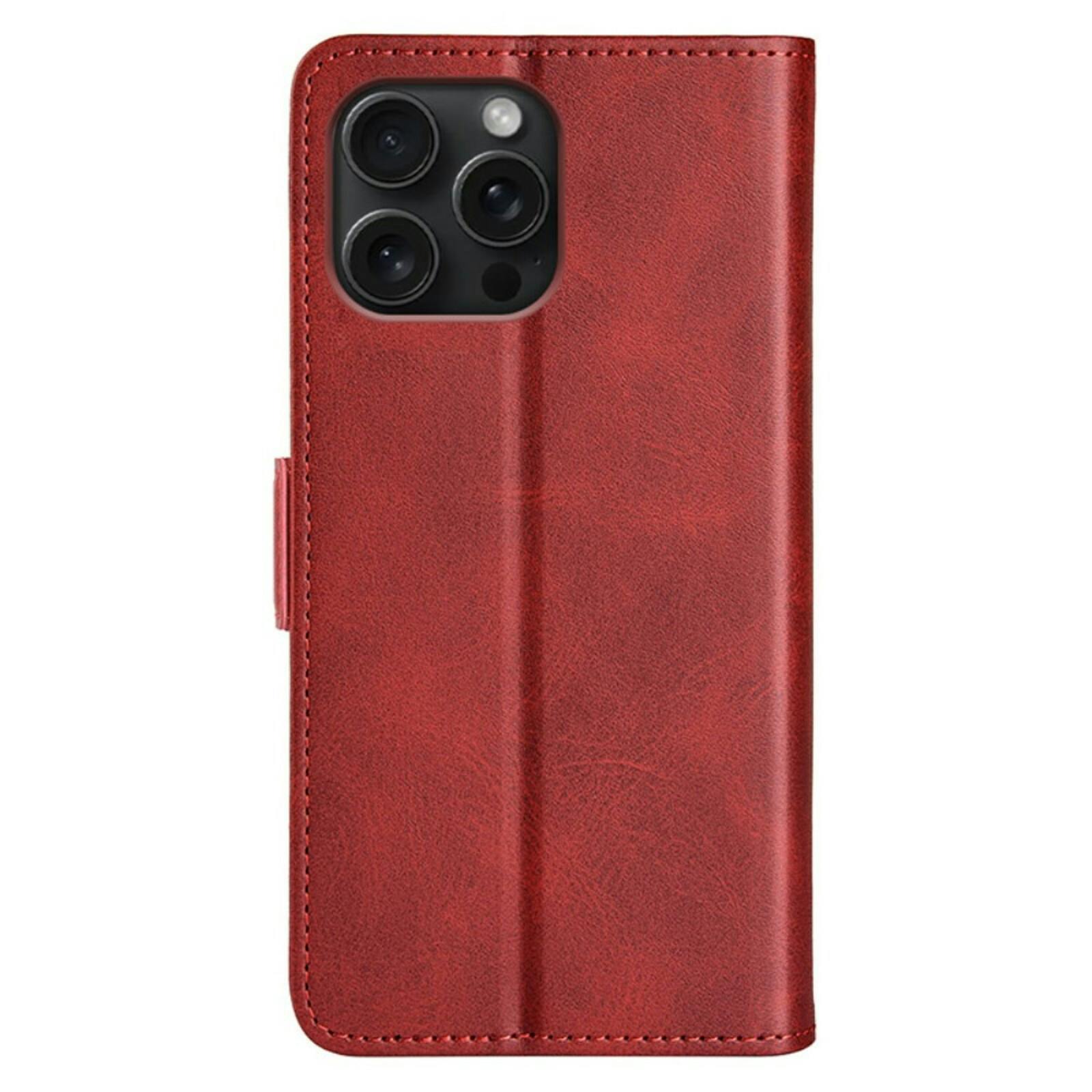 Comfycase Apple iPhone 16 Pro Max Bookcase Hoesje Rood