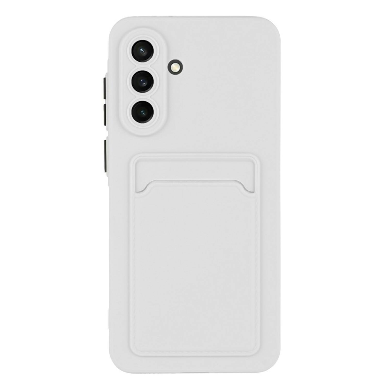 CaseBody Samsung Galaxy A17 / A18 Telefoonhoesje met Kaarthouder Wit