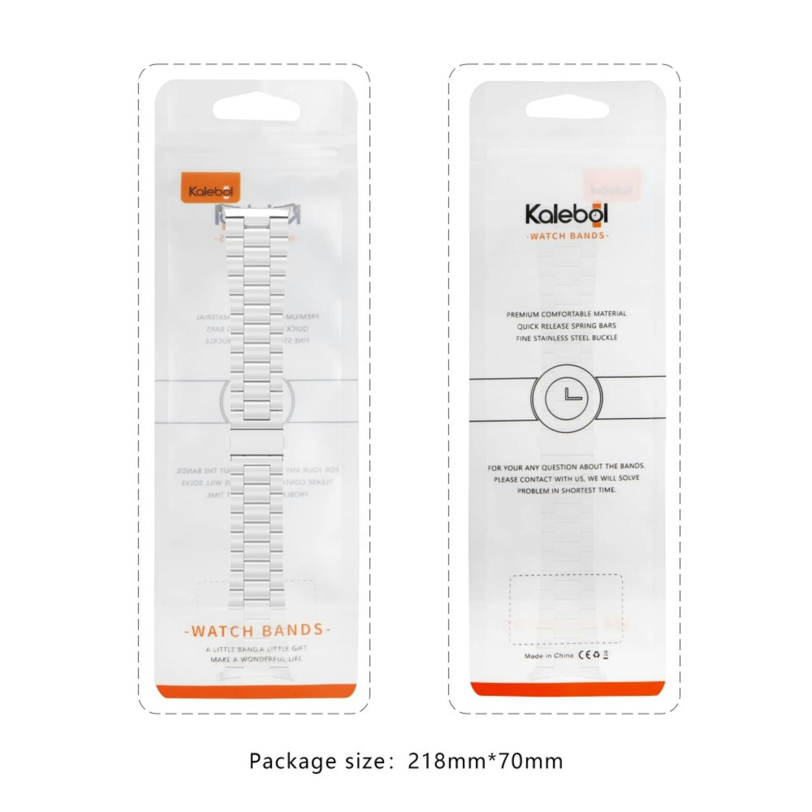 Kalebol Samsung Galaxy Watch Ultra Stalen Bandje Zilver