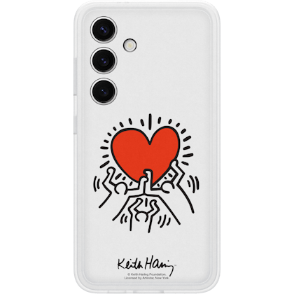 Samsung Galaxy S24 Keith Haring Hoesje Transparant - Achterkant