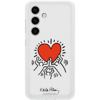 Samsung Galaxy S24 Keith Haring Hoesje Transparant - Achterkant