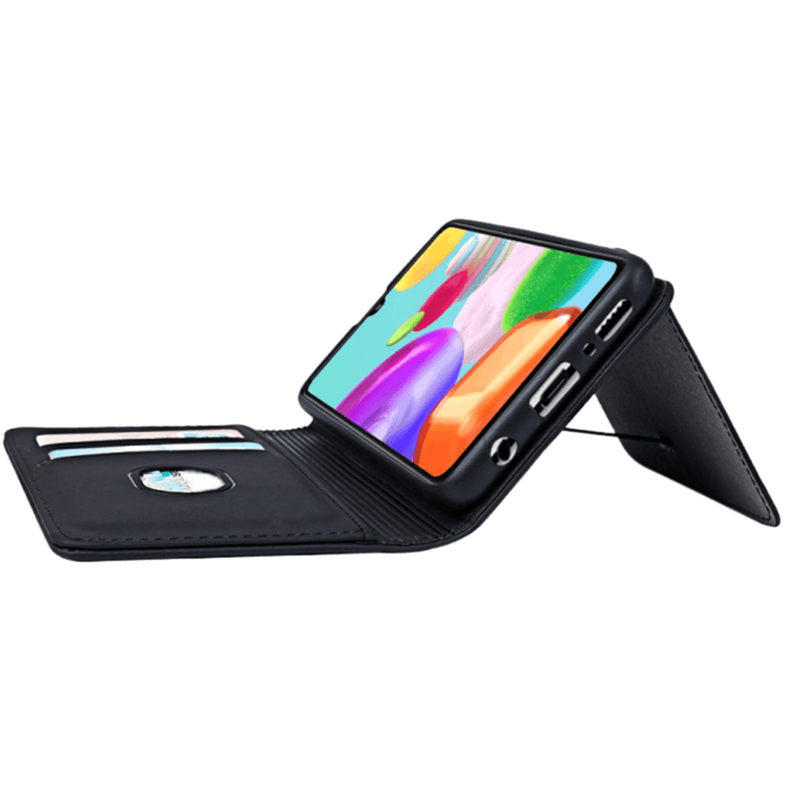 CaseBody Samsung Galaxy A41 BESTE KOOP - Lux Bookcase Hoesje Zwart