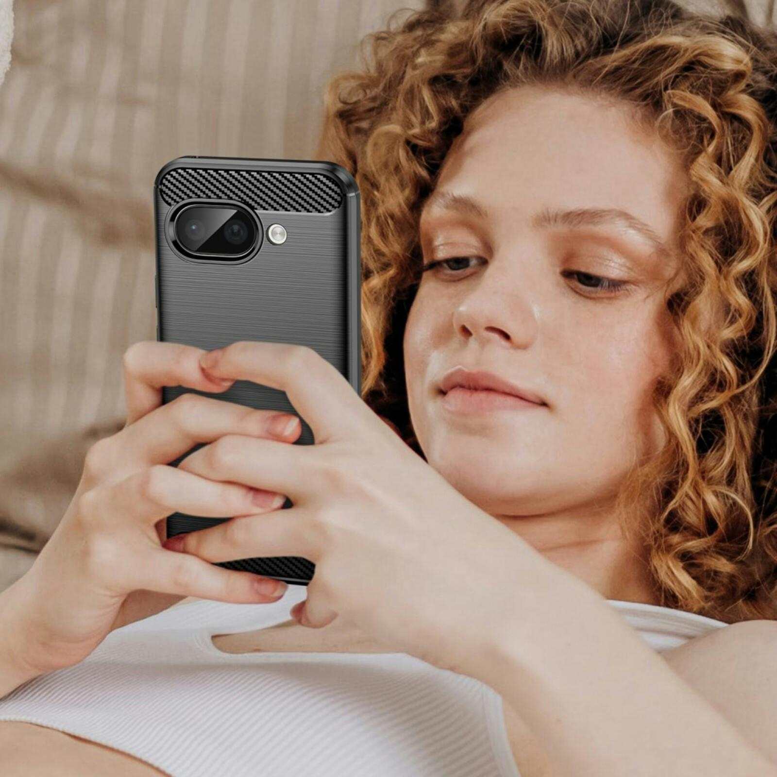 CaseBody Google Pixel 9a Schokbestendig Hoesje Zwart