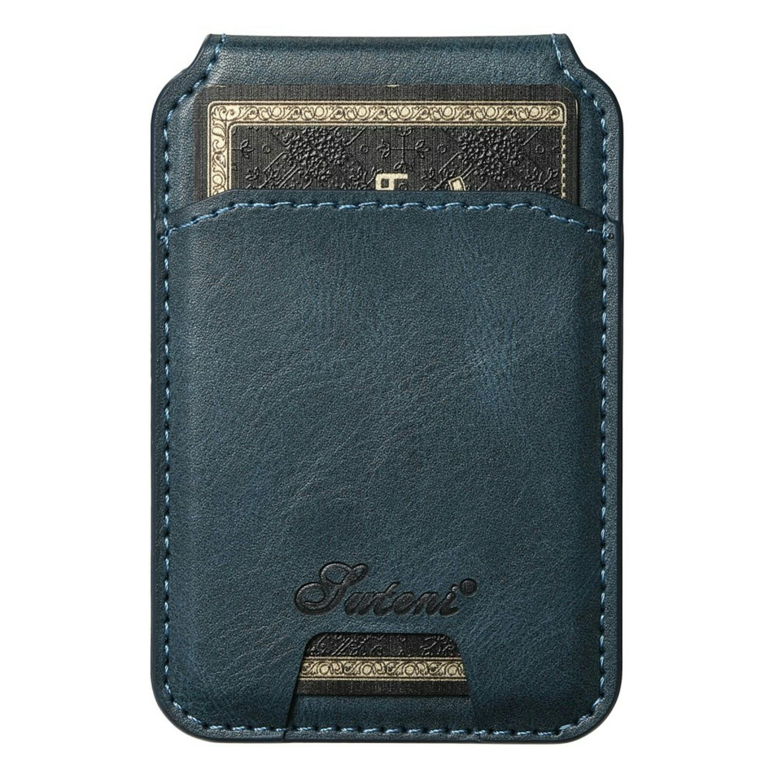 Suteni Google Pixel 8 Backcover met Afneembare Wallet Blauw