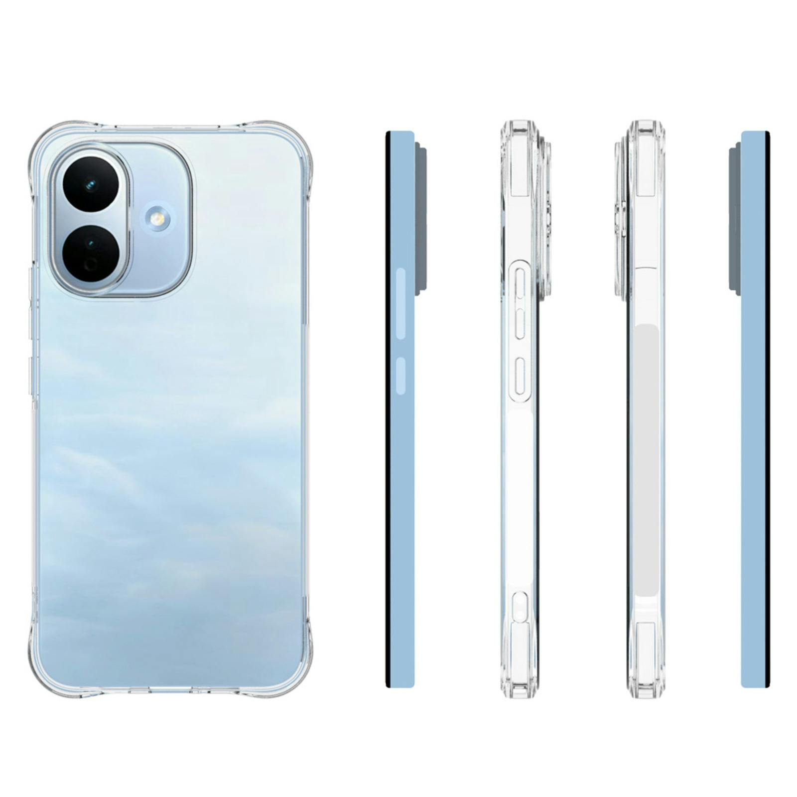 CaseBody Xiaomi Redmi Note 17 Pro Shockproof Hoesje Transparant