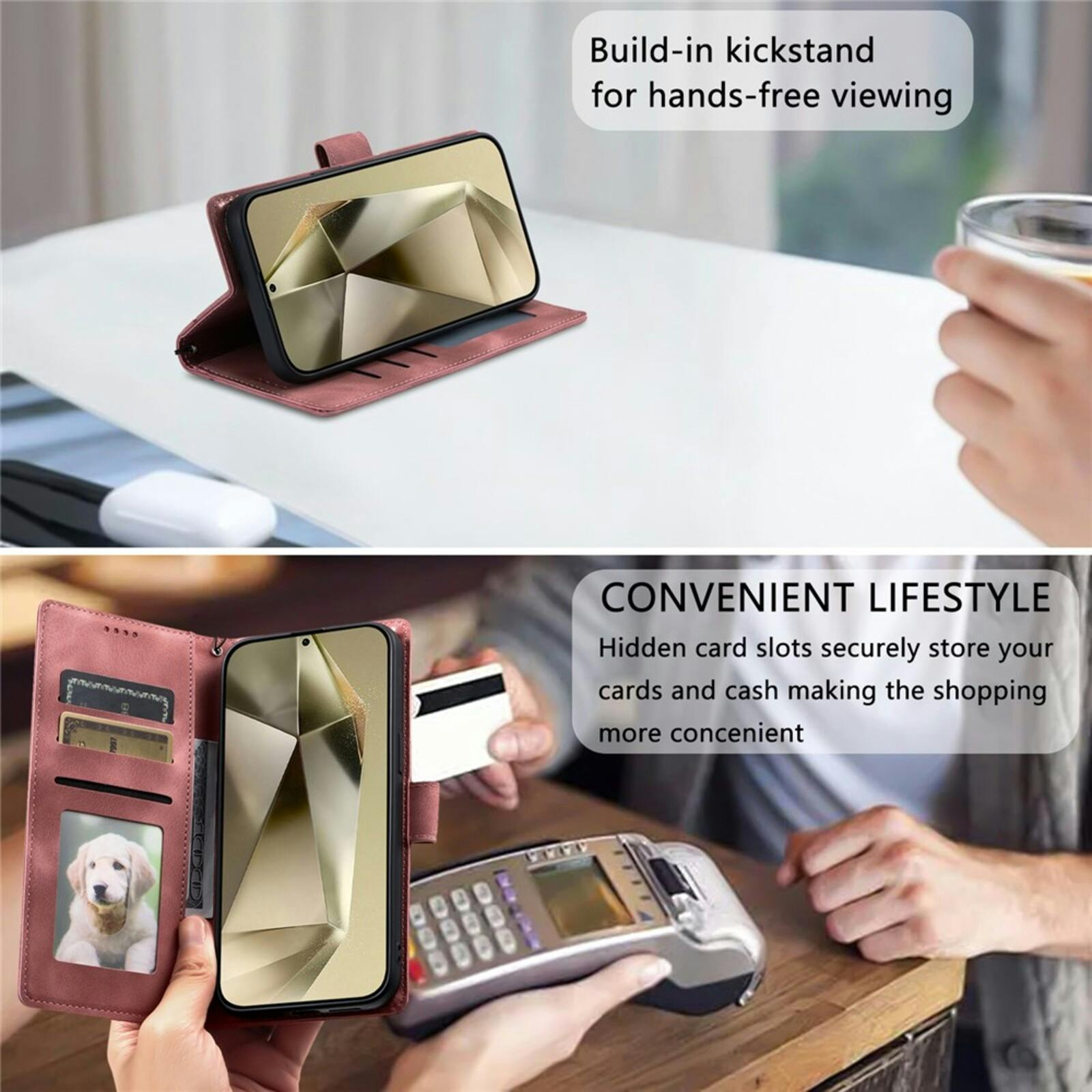 Comfycase Samsung Galaxy S26 Plus Mandala Bookcase Roze