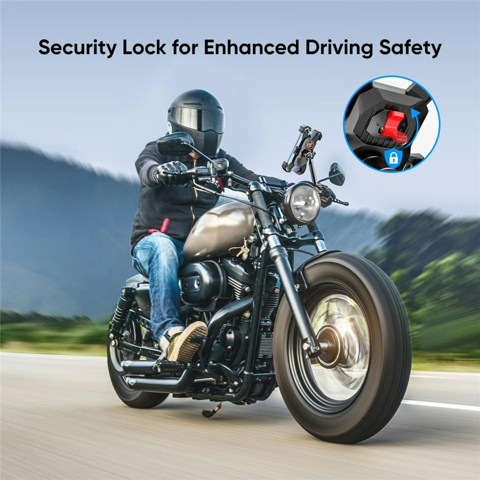 Joyroom Telefoonhouder Motor / Elektrische fiets Zwart