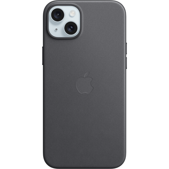 Apple iPhone 15 Plus FineWoven MagSafe Hoesje Black - Voorkant