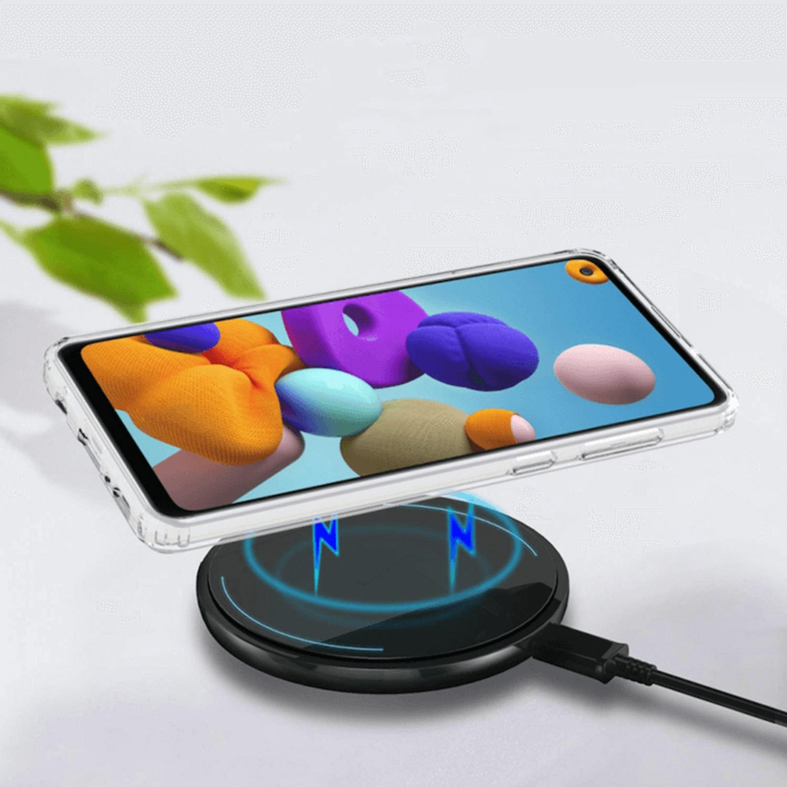 CaseBody Samsung Galaxy A21s Clear Guard Hoesje Transparant