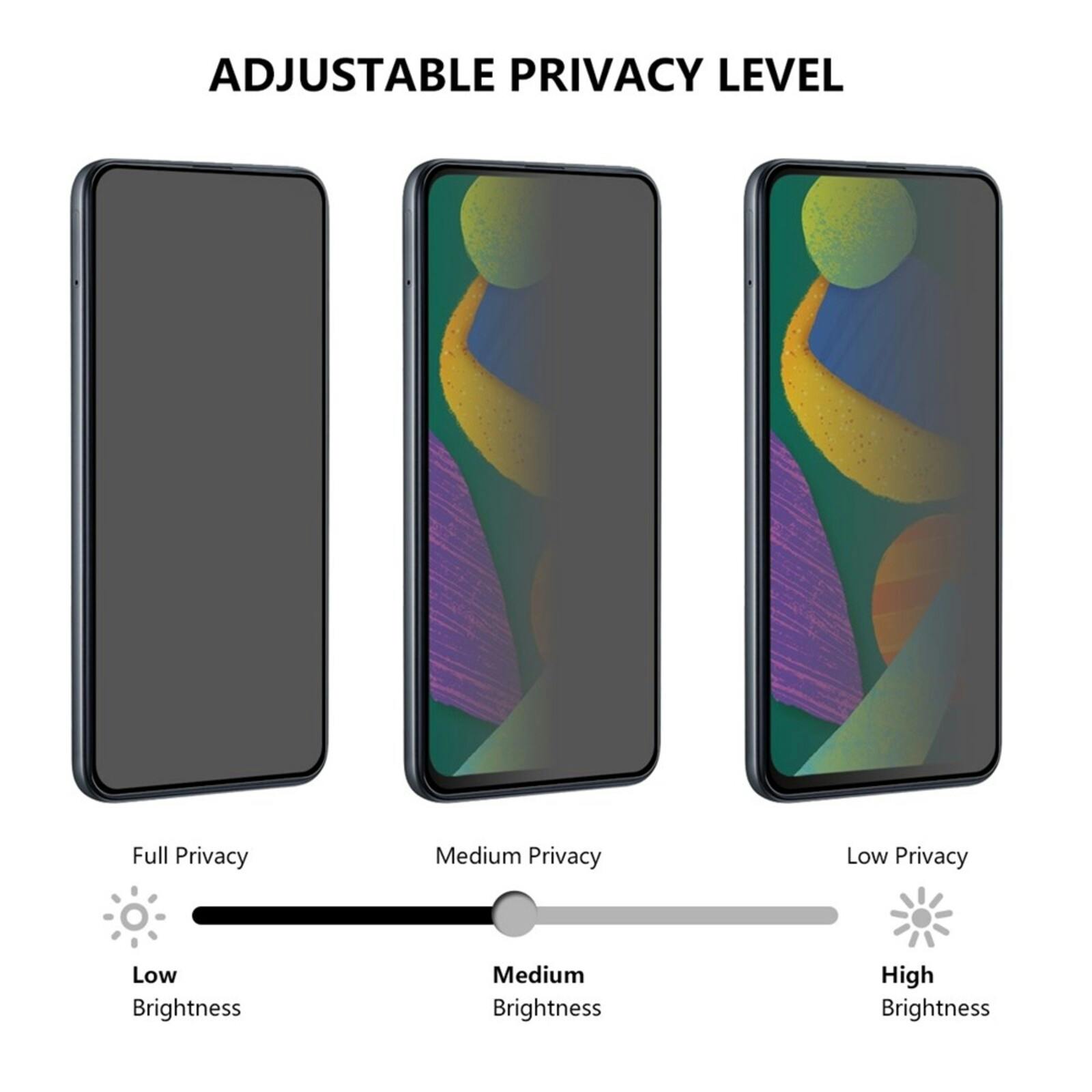 Amorus Xiaomi 17T Gehard Glas Privacy Screenprotector Transparant
