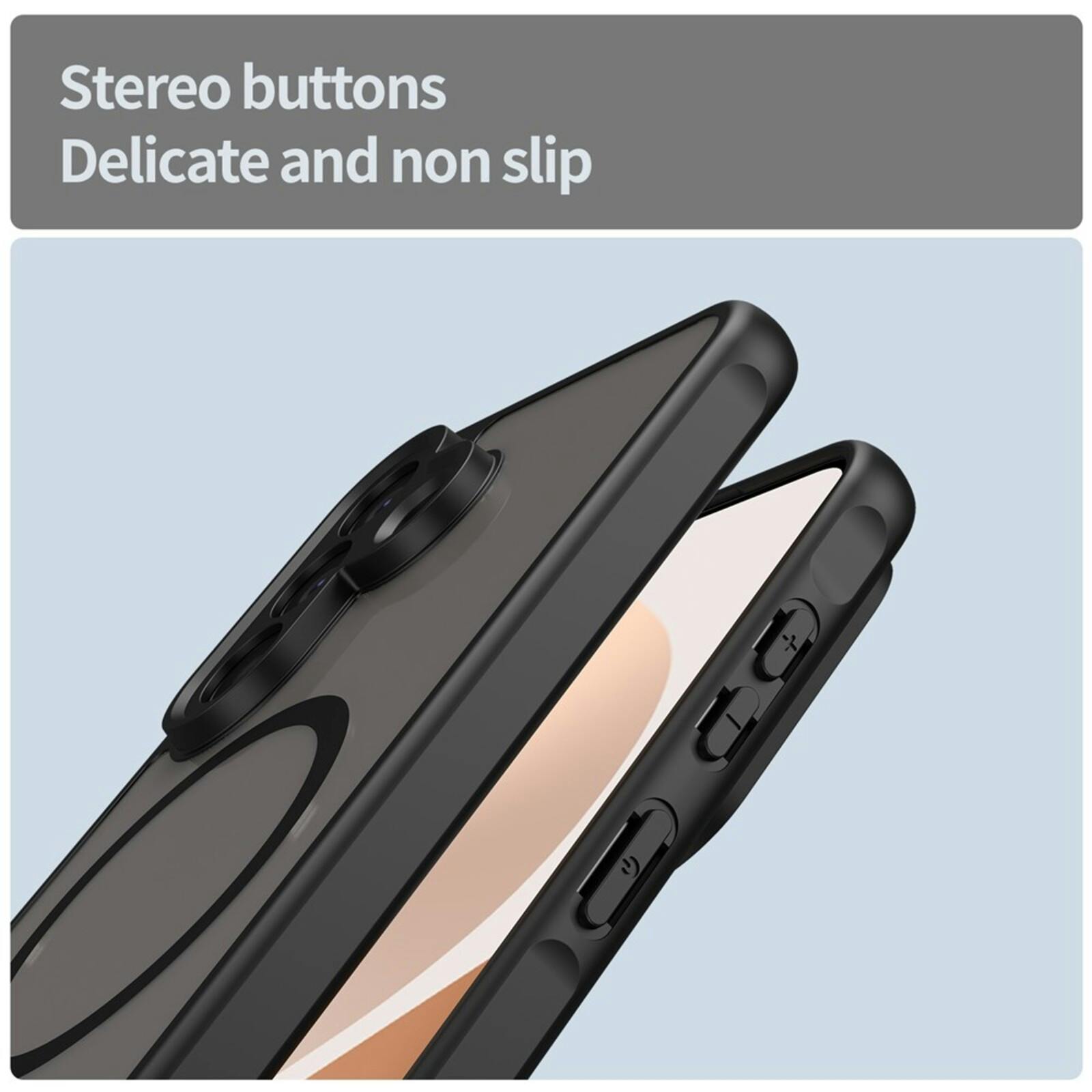 CaseBody Samsung Galaxy A57 Magnetic Case Zwart