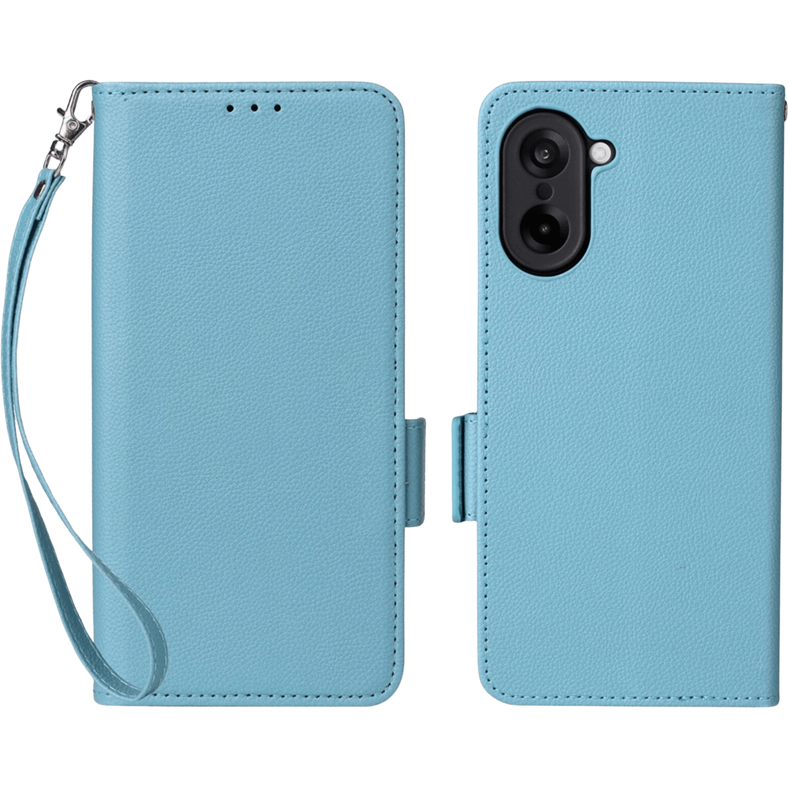 Comfycase OnePlus Nord CE5 Book Case met Koord Blauw