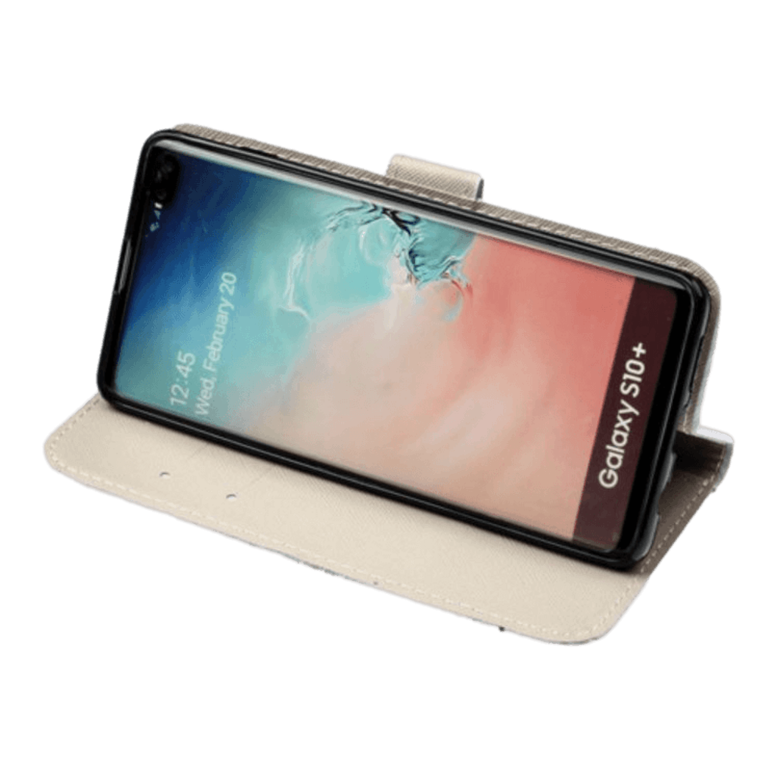 Comfycase Samsung Galaxy S10 Smoking Monkey Bookcase Hoesje Zwart