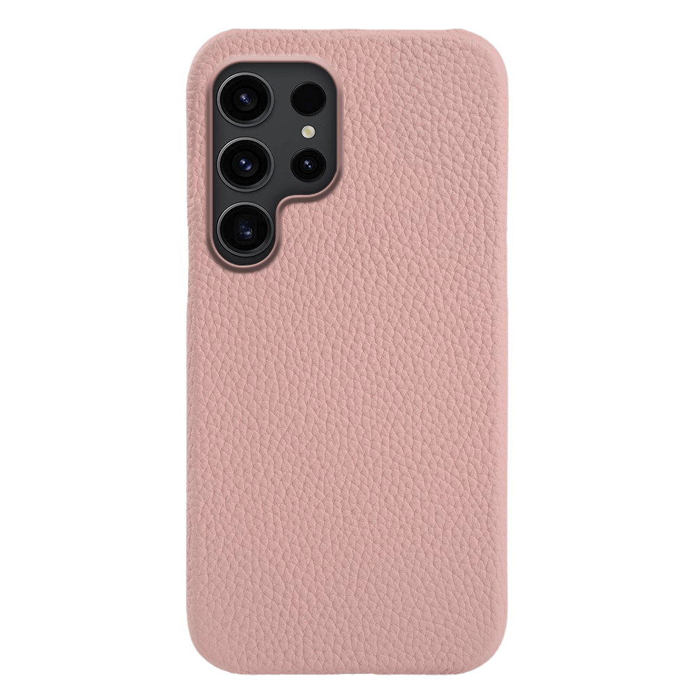 Fashion Samsung Galaxy S26 Ultra Magnetisch Hoesje Echt Leer Roze