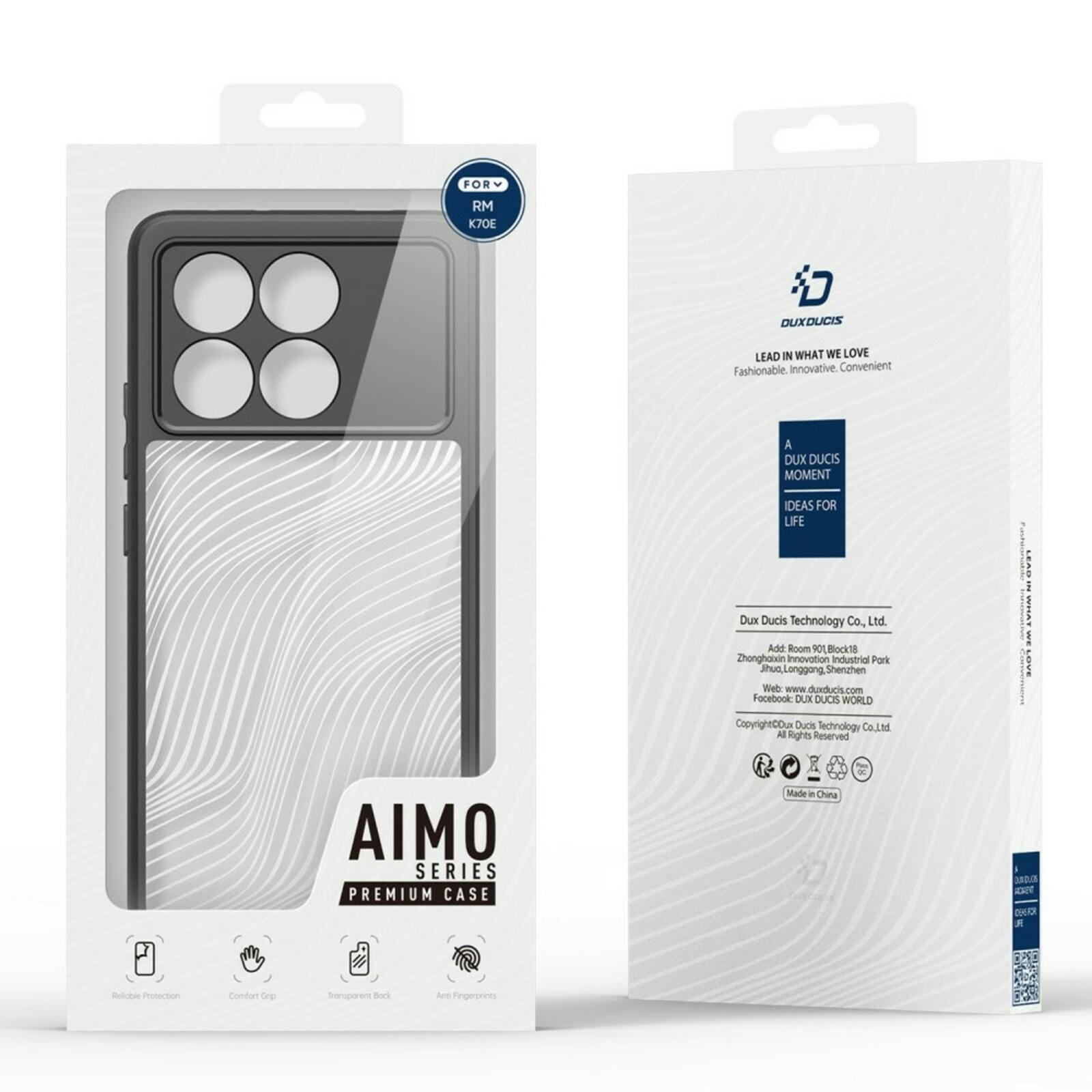DUX DUCIS POCO X6 Pro Aimo Series Eco Hoesje Zwart