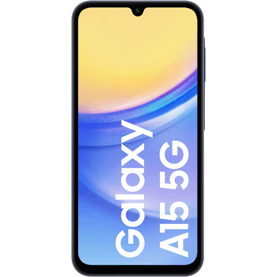 Samsung Galaxy A15 5G Blue Black - Voorkant