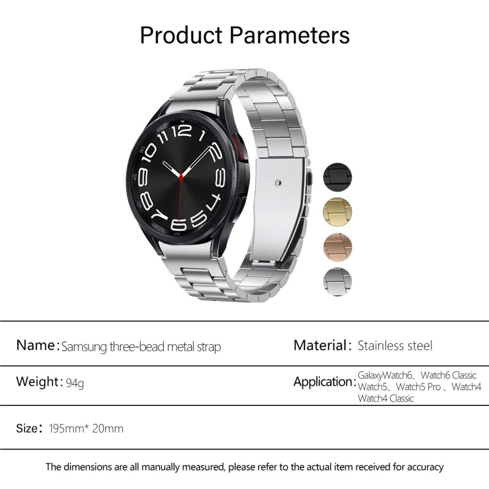 Kalebol Universeel Stalen Watch Bandje Roségoud