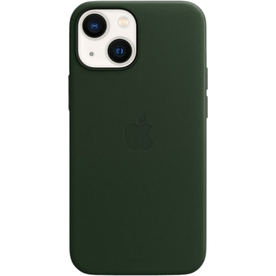 Apple iPhone 13 Leren MagSafe Hoesje Sequoia Groen